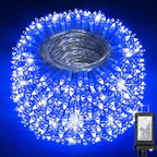 492FT Outdoor Christmas Lights, 1300 LED Super Long String Lights 8 Lighting Modes & Timer Memory, Outsite Waterproof LED Light Strings for House Trees Garden Wedding Party Holiday Decorations Blue