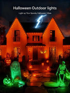 RGB Permanent Outdoor Lights for House, 400FT with 200 LED, IP67 Waterproof LED Lights for Christmas Decorations, Work with Remote, APP