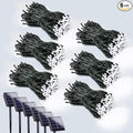 6 Pack 600 LED Solar String Lights for Outside, Solar Christmas Lights Outdoor with 8 Lighting Modes, Waterproof Green Wire Solar Powered Tree Light for Xmas Party Yard Garden Decorations (Cool White)