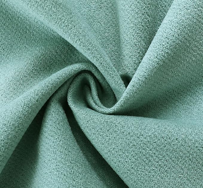 Jeneoo Seafoam Green Decorative Throw Pillow Covers Soft Chenille Comfy Solid Couch Cushion Case Decor (Set of 1, 24 x 24 Inches)