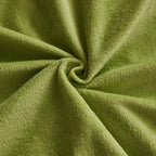 WERDIM Shaggy Fluffy Faux Fur Pillowcases 2 Pack Button Closure Velvet Pillow Shams Standard/Queen Size (Apple Green, 20 X 26 Inches)