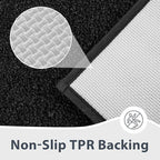 Bathroom Rugs 20" x 30", Non-Slip Extra Soft Absorbent Bath Rugs, Machine Washable Quick Dry Bath Mats for Bathroom Floor, Shower, Bathtub and Sink, Black