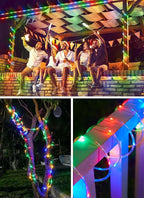 Brightown Solar Rope Lights, 2-Pack 39FT 100LED IP65 Waterproof Solar Outdoor Lights, Solar Powered Fairy Lights with 8 Lighting Modes for Party Garden Yard Home Holiday Tree Decoration, Multicolor