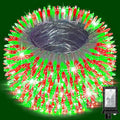 750 LED Chrstmas Lights, 240ft Outdoor Christmas String Lights with 12 Modes, Red & Green LED String Lights with Timer Dimmable Waterproof for Tree Fence Garden Xmas Wedding Party Decor Red & Green