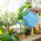 Watering Can - for Home Plant Garden - 1 Gallon - Sky Blue