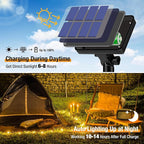 4 Pack Solar String Lights Outdoor - Total 320LED 132FT Solar Fairy Lights Waterproof 8 Modes, Copper Wire Solar Powered Twinkle Light for Outside Tree Garden Christmas Wedding Party Decor, Warm White