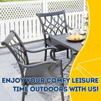 AAAAAcessories Outdoor Seat Cushions for Chairs, Waterproof, Fade-Resistant Patio Furniture Replacement Cushions, 18" x 18" x 2", Set of 2, Dark Gray