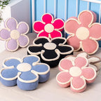 Flower Shaped Floor Cushion, Soft Plush Pillow for Sofa Couch Bed (13.7 Inch, Grey)
