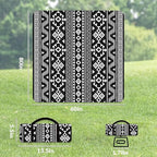80"x60" Waterproof Picnic Blanket Large Outdoor Camping Blanket Foldable Picnic Camping Blanket Thicker Machine Washable Picnic Mat Portable Wearable for Picnics, Camping