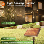 addlon 200FT(2 Pack*100FT) Solar String Lights Outdoor Waterproof with Remote, Dimmable Commercial Grade Solar Powered String Lights with 108 LED Bulbs, Hanging Light for Backyard Party Decor