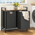 Laundry Basket Organizer, Laundry Hamper with Shelf & 2 Pull-Out Removable Bags, Dirty Clothes Hamper Organizer for Laundry Room Bathroom and Dorm, 2 x 11.8 gallons (44.5L)