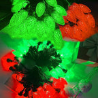 2 Pack 66FT 100LED Extendable C9 Christmas Lights Outdoor/Indoor, Waterproof Christmas String Lights Plug in, Green Wire LED Fairy Lights for Xmas Tree Garden Patio Wedding Party Decor (Red and Green)