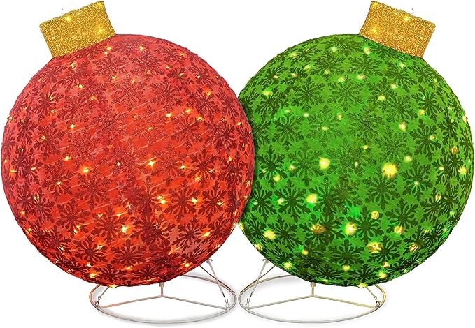 Lamerge Christmas Lanterns Decorations for Home, Indoor Outdoor Holiday Lanter, Warm Lit Farmhouse Lantern for Porch, Yard, Mantle, Party,30.5inch（Red+Green）