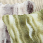 MADIZZ Pack of 2 Thick Plush Wool Throw Pillow Covers 20x20 Inch Green Soft Neutral Decorative Throw Pillows Accent Boho Cushion Covers for Couch Sofa Bedroom Pillow Shell