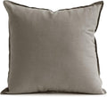 Jeanerlor Solid Cotton Linen Decoration 18"x18" Throw Pillow Cushion Case Special Pillow Cover Delicate Decorative Pillowcase for Couch/Bed/Chair,(45 x 45cm), Gray