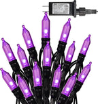 Dazzle Bright 200 LED Halloween Mini String Lights, 65FT Light Up 8 Modes Halloween Decorations Fairy Lights for Indoor Outdoor Room Garden Holiday Party (Purple)
