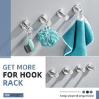 Angle Simple Bath Towel Hook Brushed Nickel, SUS304 Stainless Steel Bathroom Cabinet Closet Clothes Towel Holder, Bathrobe Hanger Wall Mounted