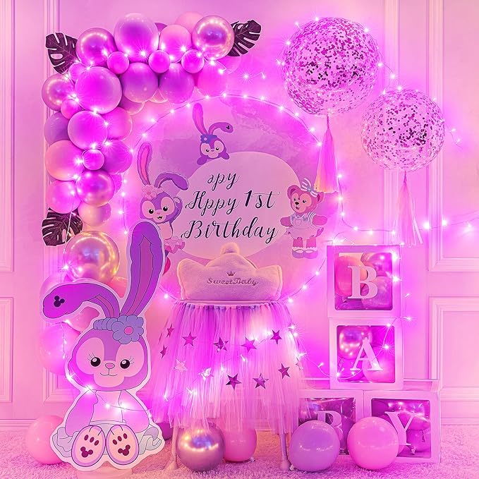 66FT 200 LED Christmas Lights Outdoor, Plug in Christmas String Lights Indoor, Waterproof & 8 Modes & Timer Function, Connectable Fairy Twinkle Light for Bedroom Classroom Wedding Party Decor, Pink