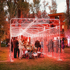 200 LED Red Christmas Lights 66ft String Lights Indoor 8 Modes Clear Wire Connectable Waterproof Plug in Twinkle Fairy Light for Bedroom Indoor Outdoor Christmas Tree Decorations