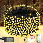 Voice Control 88ft 240LED Smart Christmas String Lights Outdoor/Indoor | String Lights Plug in with Remote, 12Modes, 7Voice Commands & Timers, Christmas Twinkle Light for Xmas Tree Decor (Warm White)