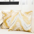 NKB Supplies Throw Pillows with Inserts Included,18"x18" Pillows, Set of 2, Marble Pillow Covers, Decorative Pillows for Bed, Couch, Sofa