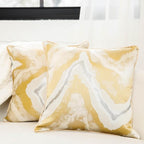 NKB Supplies Throw Pillows with Inserts Included,18"x18" Pillows, Set of 2, Marble Pillow Covers, Decorative Pillows for Bed, Couch, Sofa
