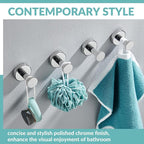 APLusee Polished Chrome Hand Towel Hook, 4 Pack 304 Stainless Steel Storage Coat Hook for Toilet Bathroom Kitchen, Home Accessories Wall Mounted