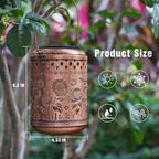 Solar Outdoor Lanterns, Sunflower GardenDecor LED Light Hanging Waterproof SolarMetal Lantern Gifts for Women Mom GrandmaOutdoor Decoration for Patio Pathway Yard