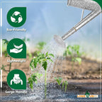 Galvanized Iron Watering Can for Indoor Plants, Oval Watering Cans for House Plant Garden Flower, Long Spout Water Can for Outdoor Watering Plants 9.46L 2.5 Gallon