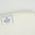American Soft Linen 21x32 Fluffy Foamed Slip Reducer Bath Rug, Machine Washable Area Bath Mat Rugs for Bathroom, White