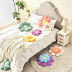 Flower Pillow,Cute Daisy Flower Shaped Throw Pillow for Home Decor,Soft Flower Throw Pillow Seating Cushion for Bedroom,Sofa,Couch (15.7",Yellow)
