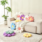 Flower Pillow,Cute Daisy Flower Shaped Throw Pillow for Home Decor,Soft Flower Throw Pillow Seating Cushion for Bedroom,Sofa,Couch (15.7",Pink)