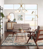 360 Lighting Andi Mid Century Modern Table Lamp 24.5" High Hammered Bronze Ceramic Wood Off White Tall Drum Shade for Living Room Bedroom House Bedside Nightstand Home Office (Color May Vary)