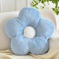 Pillows, Soft Flower Shaped Pillow with Home Decorative for Couch Chair Bed,Flower Floor Throw Pillows for Adults Bedroom Living Room (Grey Blue, 19.6 Inches)