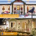 6 Pack 270FT Solar Christmas Lights Outdoor Waterproof, Super Bright 480 LED Solar String Lights with 8 Lighting Modes, Green Wire Twinkle Tree Light for Outside Xmas Party Decorations (Warm White)