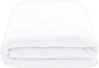 American Soft Linen Oversized Bath Sheet 40x80 Extra Large for Bathroom, 600 GSM 100% Cotton Turkish Jumbo Bathsheet Towels for Adults, White Bath Sheet