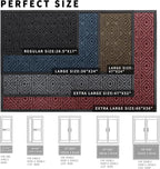 Yimobra Door Mat, Outdoor Indoor Entrance Welcome Mat, Heavy Entry Front Door Mat, Stain & Fade Resistant, Low Profile, Sturdy Rubber, Easy Clean Patio Floor Mat, Waterproof, 47 x 32, Black