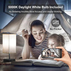 hansang Table Lamp, Touch Bedside Lamps 3 Way Dimmable, USB A&C Charging Port, Small Lamp for Bedroom, Reading Room, 5000K LED Bulb Included