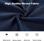 Boho Shower Curtain Set, Waterproof Fabric Shower Curtains, Luxury Hotel Style, Waffle Texture, Heavy Duty, Extra Long Bath Curtain, No Hook, Bathroom Decor, 72x72 Inch, Blue