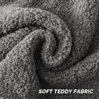 FUTEI Dark Grey Throw Pillow Covers 20x20 Inch Set of 2,Furry Faux Fur Teddy Boucle Textured Cushion Covers,Soft Fluffy Decorative Pillow Case,Home Decor for Couch Bed Living Room Office Car