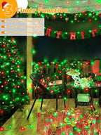 500 LED 164 FT Christmas Lights, Waterproof Outdoor String Lights with Remote and Timer, Christmas Tree Lights with 8 Modes Dimmable, Fairy Lights for Holiday Decor (Red and Green)