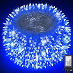 750 LED Chrstmas Lights, 240ft Outdoor Christmas String Lights with 12 Modes, Blue LED String Lights with Timer Dimmable Waterproof for Outside Tree Fence Garden Xmas Wedding Party Decor Blue