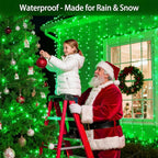 1500 LED Chrstmas Lights, 470ft Outdoor Christmas String Lights with 12 Modes, Green LED String Lights with Timer Dimmable Waterproof for Tree Fence Garden Xmas Wedding Party Decor Green