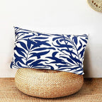 Decorative Throw Pillow Covers Set of 2 Blue Pillow Covers 12x20 inch Short Plush Couch Throw Pillow Cases Floral Throw Pillows,Farmhouse Outdoor Pillow Covers for Sofa Bed Living Room Car