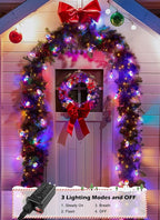 C9 LED Christmas Lights Outdoor, 45 Ft C9 String Lights with 40 Shatterproof LED Bulbs, 3 Light Mode, Connectable Waterproof Christmas Tree Lights for Outside Indoor Holiday Garden Decor, Multicolor