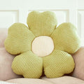 Flower Throw Pillow, Cute Flower Shaped Pillow Decorative Throw Pillow for Bed Couch, Soft Daisy Pillows Floor Seating Cushion Cushions (19.6 Inch Light Green)