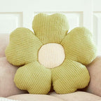 Flower Throw Pillow, Cute Flower Shaped Pillow Decorative Throw Pillow for Bed Couch, Soft Daisy Pillows Floor Seating Cushion Cushions (19.6 Inch Light Green)