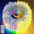KNONEW 403ft 1000 LED Christmas Lights Color Changing String Lights Outdoor with 11 Modes for Xmas Tree Trunk Yard Porch Outdoor Wedding Party Decorations (Warm White to Multicolor)