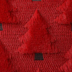 Christmas Pillow Covers 16x16 inch Set of 2 Christmas Decorations Soft Plush Faux Fur Wool Red Xmas Tree Throw Pillow Cases Winter Holiday Decor for Sofa Living Room PT002B16