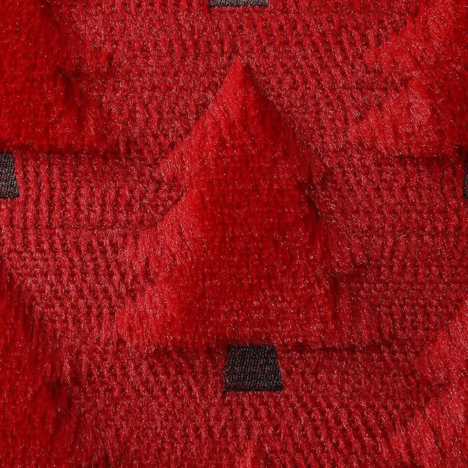 Christmas Pillow Covers 20x20 inch Set of 2 Christmas Decorations Soft Plush Faux Fur Wool Red Xmas Tree Throw Pillow Cases Winter Holiday Decor for Sofa Living Room PT002B20